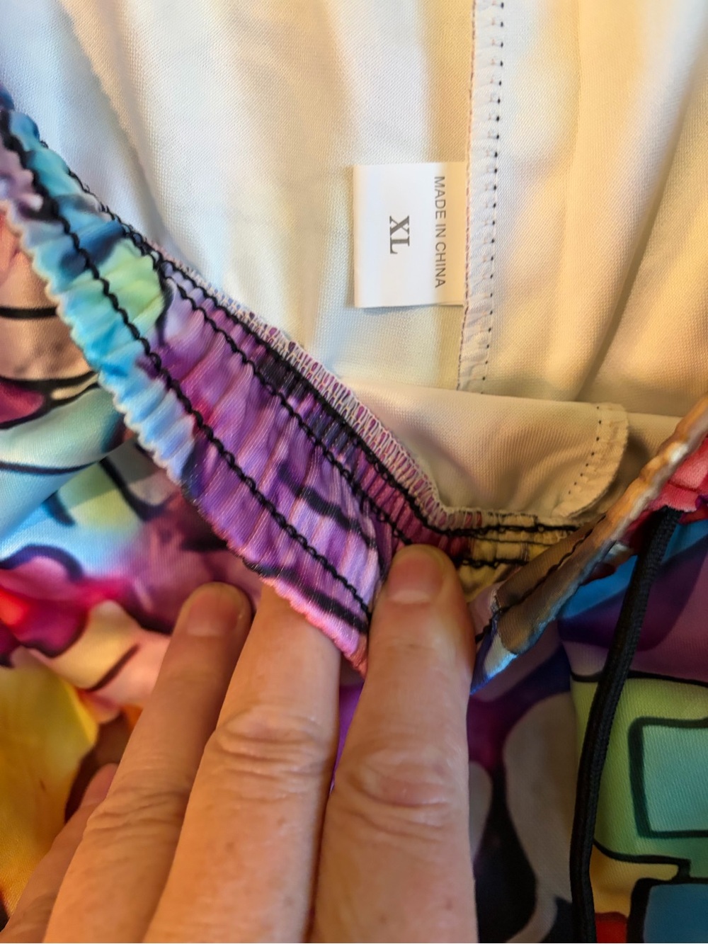 Colorful Abstract Print Men's Pants - Multi - Picture 2 of 3